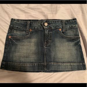 American Eagle Jean Mini Skirt